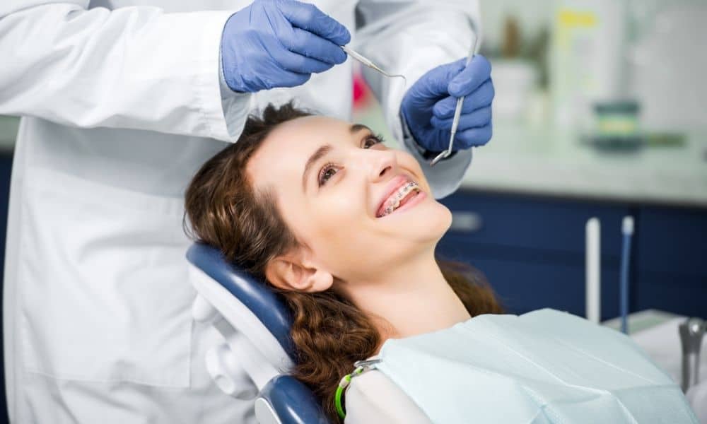 young girl getting braces in Texas