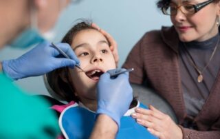 young kid at first dental visit