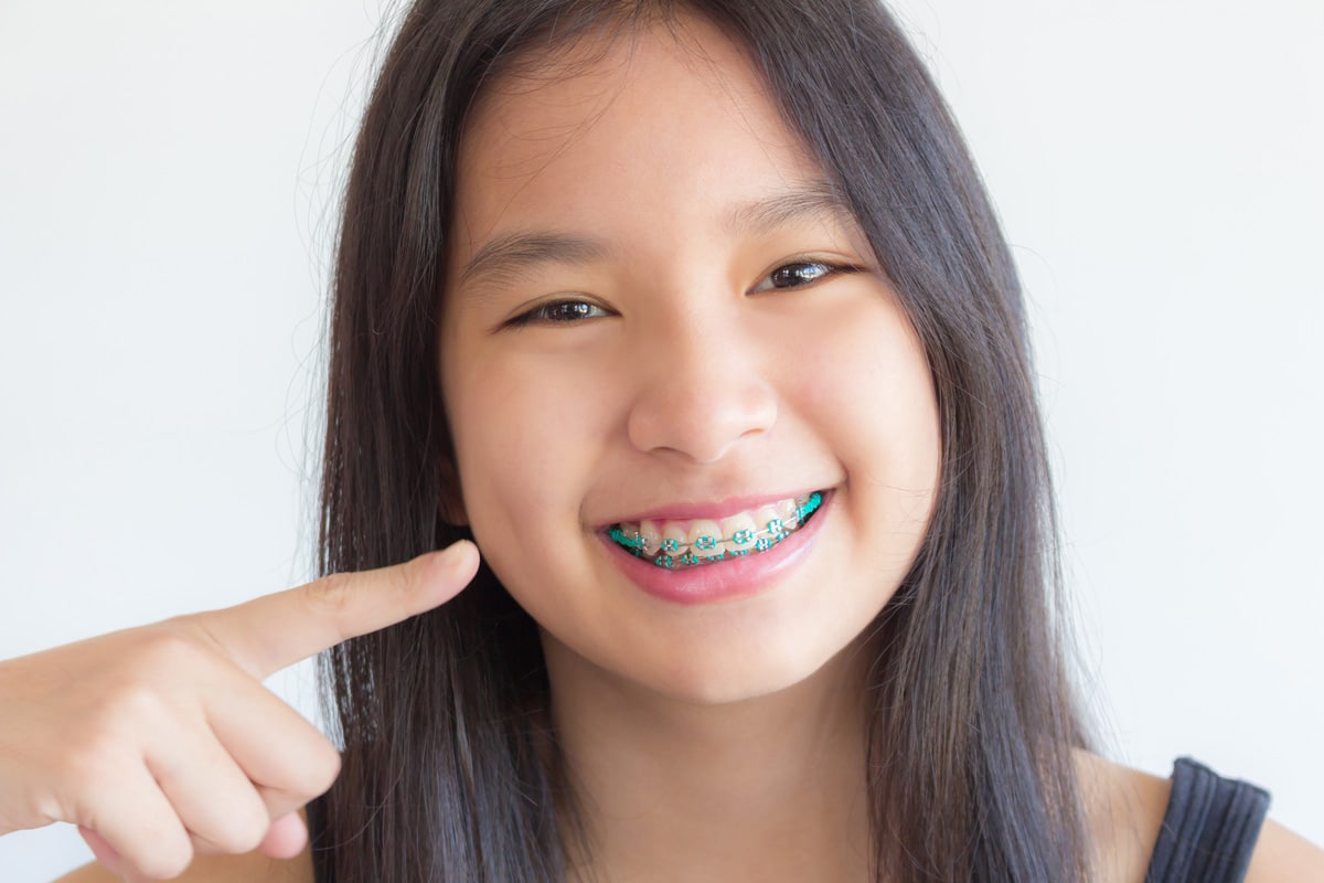 Happy Girl with braces