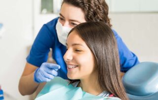 young girl with Invisalign