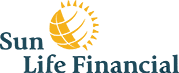 The Sun Life Financial logo, displaying a stylized yellow sun and blue company name, symbolizes trusted providers of orthodontic insurance plans accepted by Elara Orthodontics in Richmond or Houston, TX.