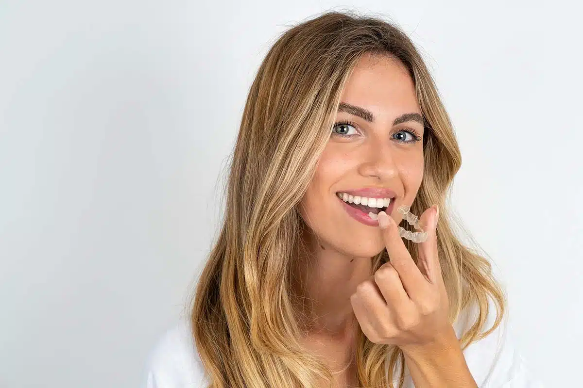 woman with Invisalign