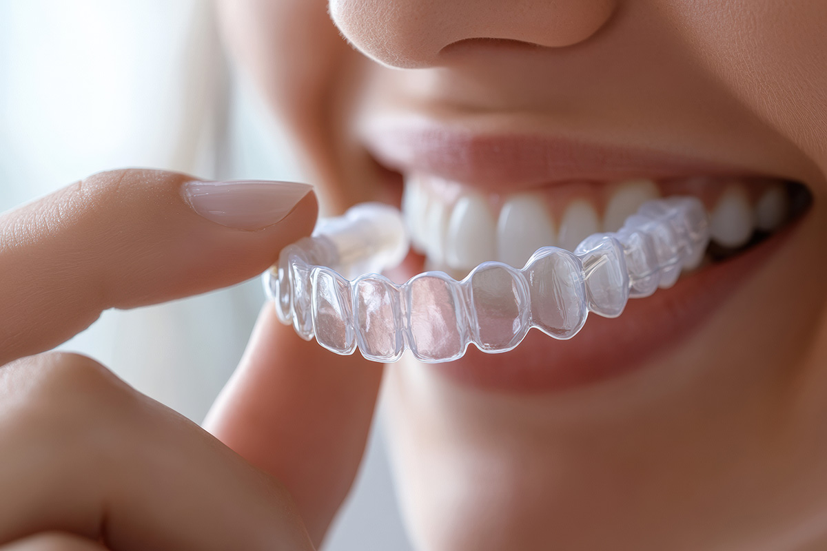 woman with Invisalign