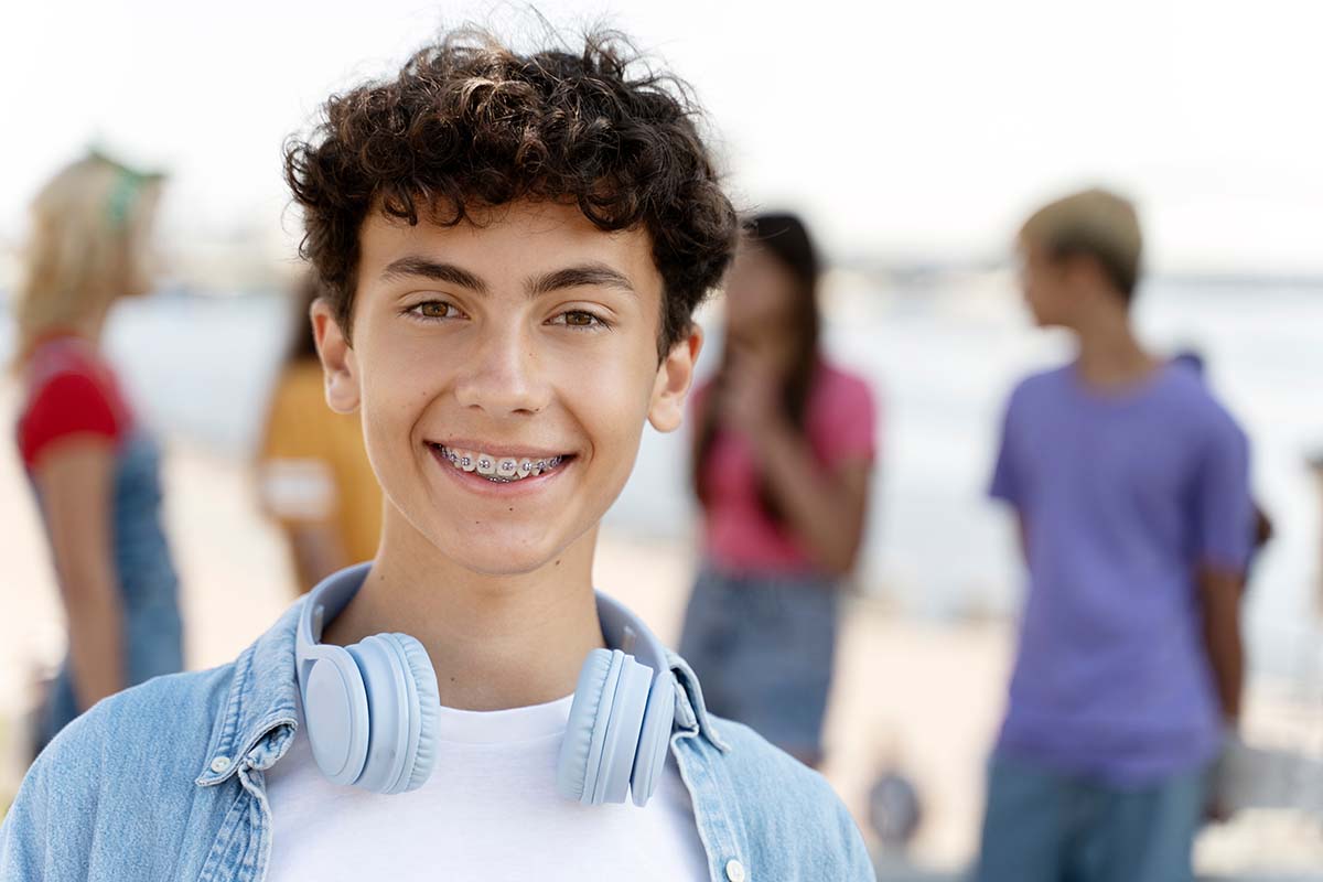 Teen With Braces